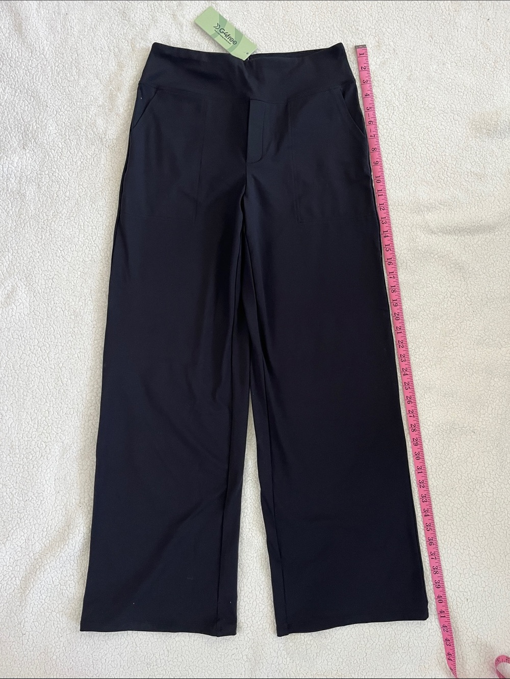 Black Wide-Leg Women’s Pants - Classic Stretch